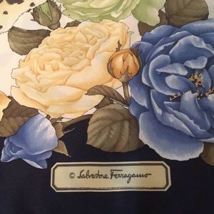 Stunning Salvador Feragamo silk scarf